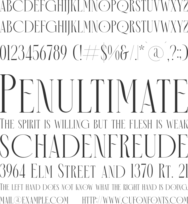 Meorgine font preview