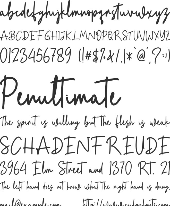 Bestworde - Personal Use font preview