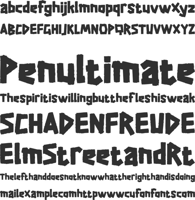 RAINNESS font preview