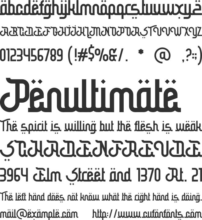 Azkia font preview