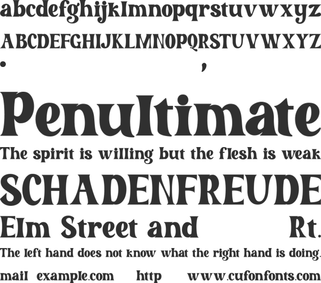 Battora font preview