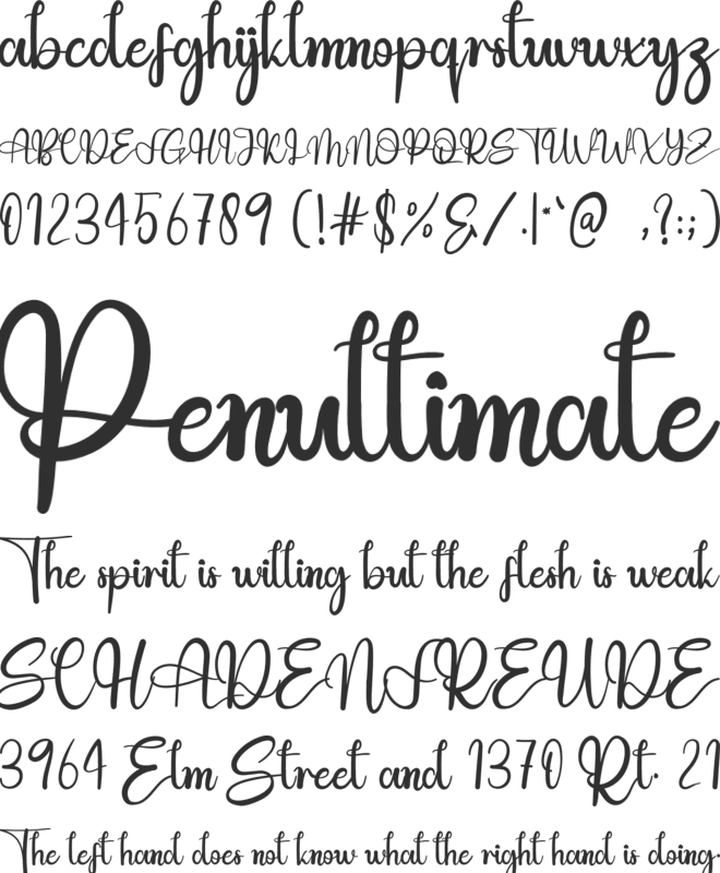 Retro Christmas font preview