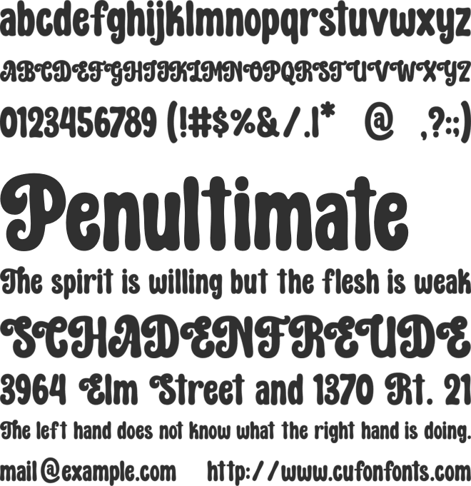 Hippie Moment font preview