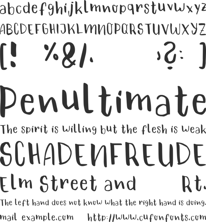 Maame font preview