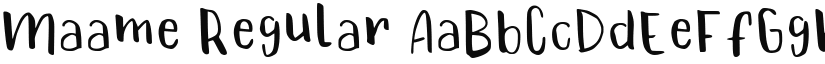 Maame Regular font