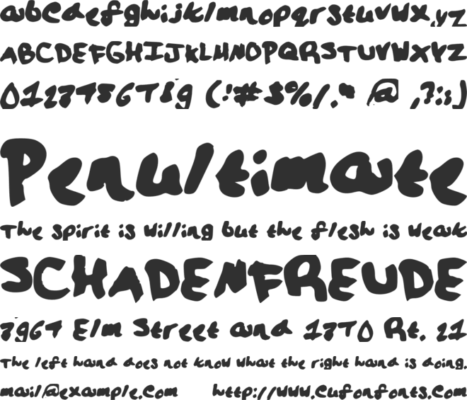 Lalaland font preview