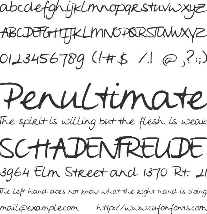 Oei font preview