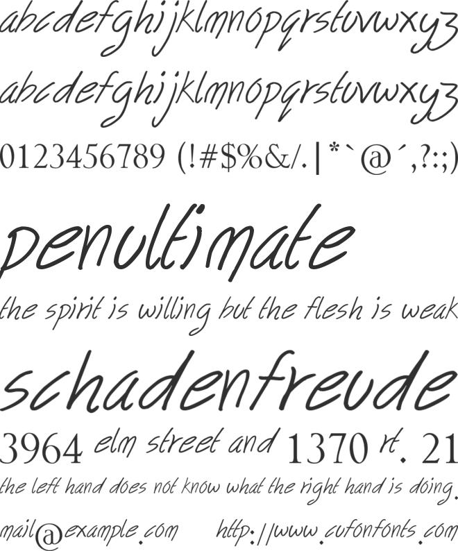 follow your dreams font preview