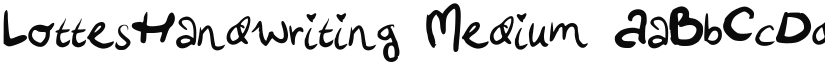 LottesHandwriting font download