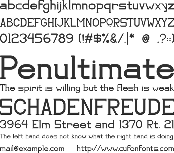 La Revis font preview