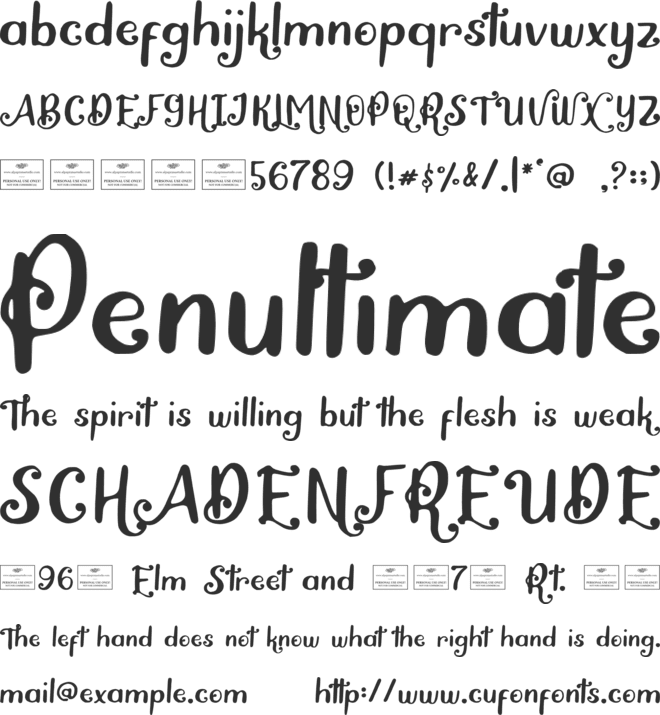 Alpaprana208 font preview