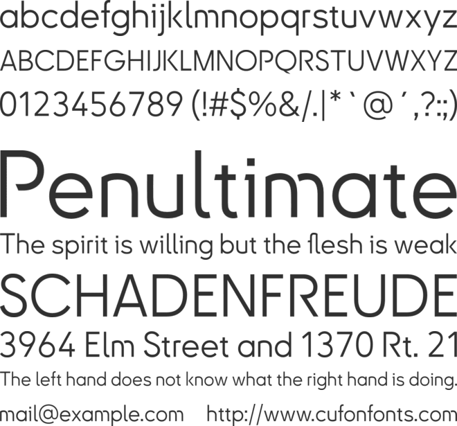 Kreadon font preview