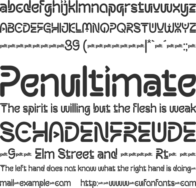 MEXURYTRIAL font preview