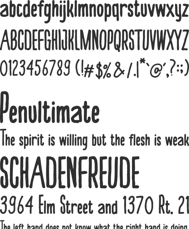 BECKENBOSS font preview