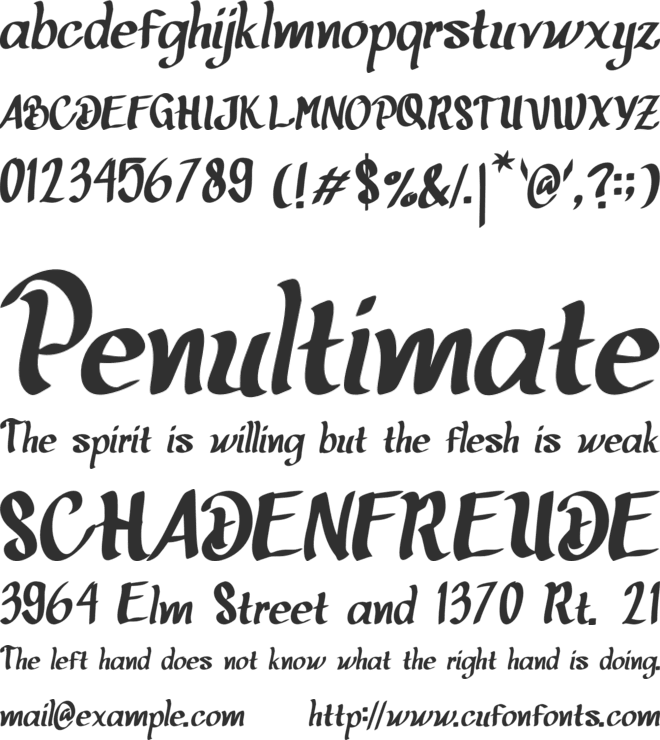 Hikidding font preview