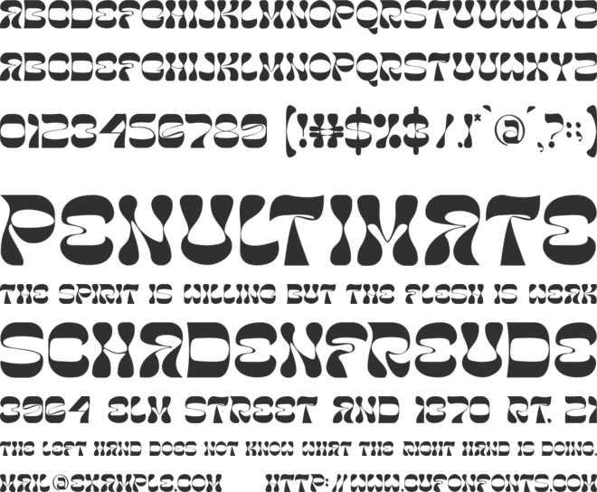 Woreby font preview