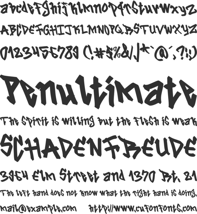 Blangkon font preview