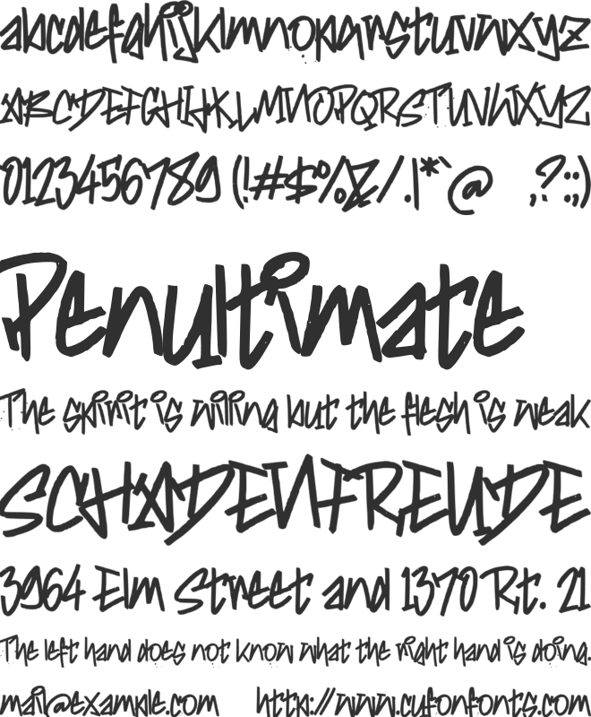 h Halotagz font preview