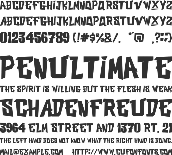 VAST MX font preview