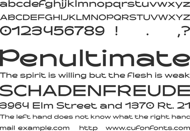 Baou Test font preview