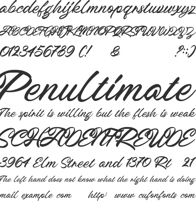 Broocklyn font preview