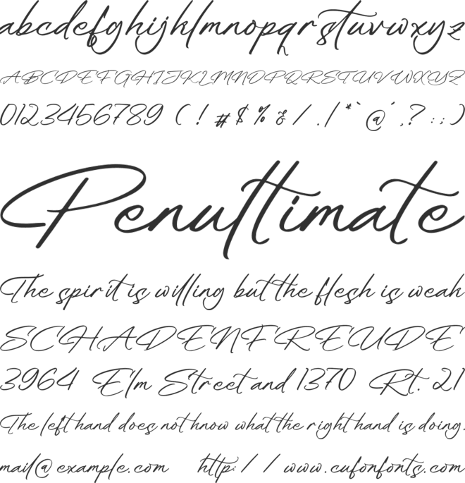 Penatthia Blackwell font preview