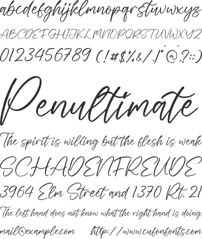 Mattenlly font preview