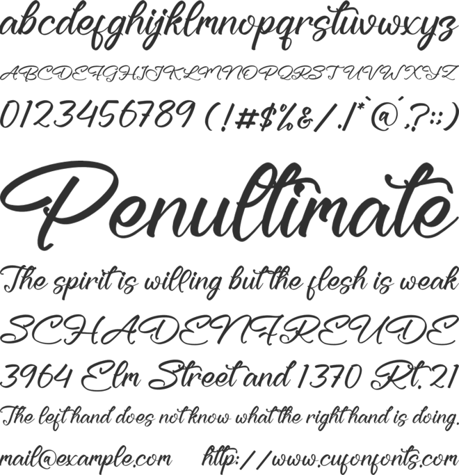 Kellanota font preview