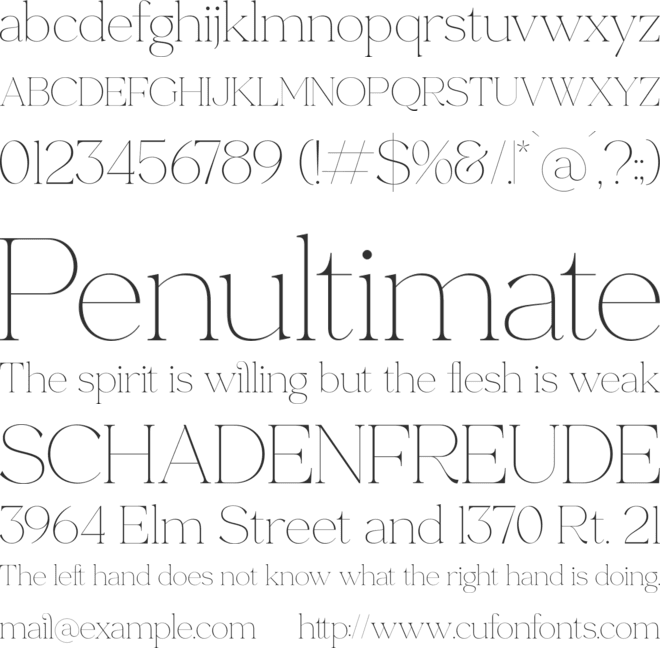 Merliha font preview