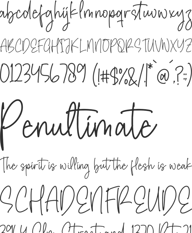 Glamortta Bellaste font preview