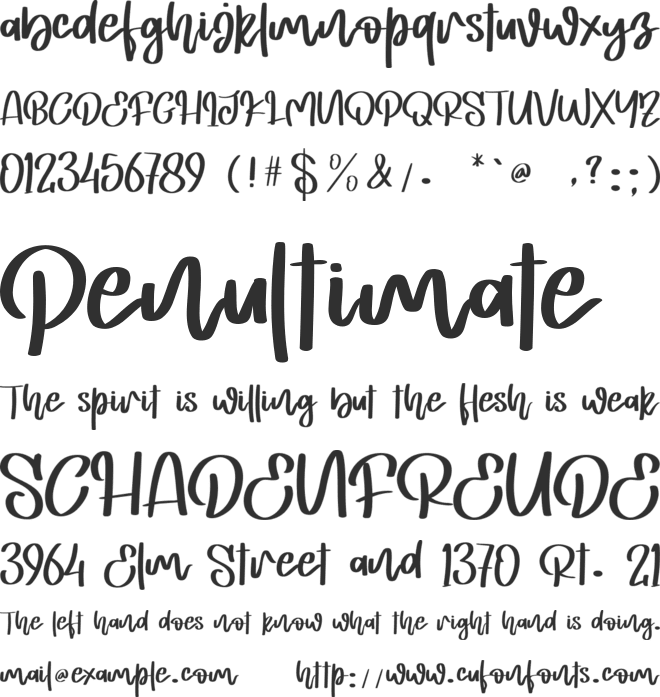 Jordan Smith - Personal Use font preview