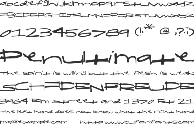 ShelbyShortandFat font preview