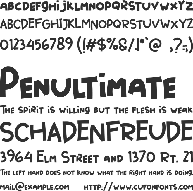 Boxiest font preview