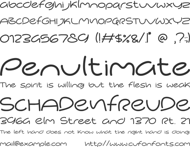 Masio font preview