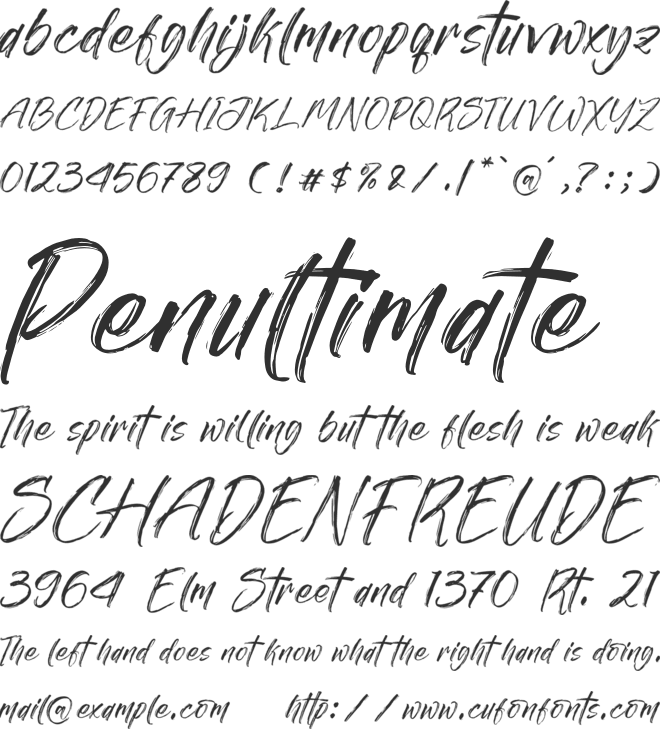 Calderyon font preview