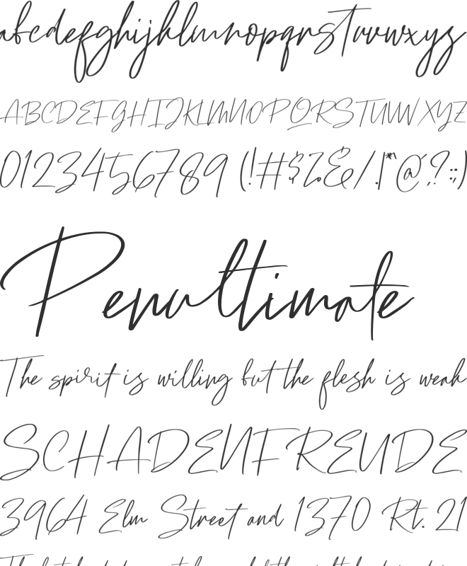 Ramstay font preview