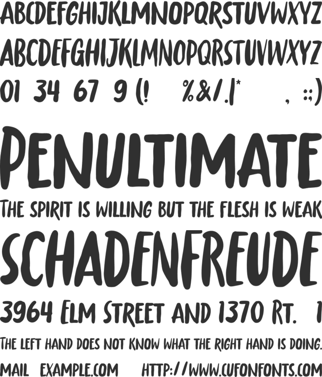 Agness font preview