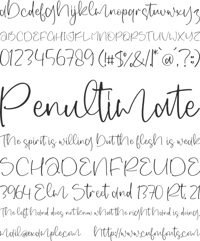 Carelyus font preview