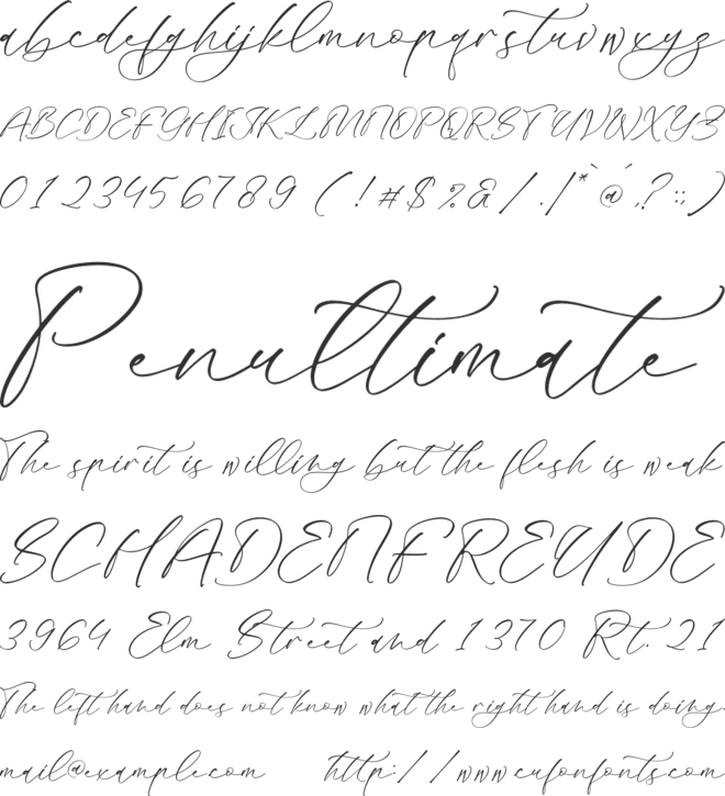 Mandela Clashinta font preview