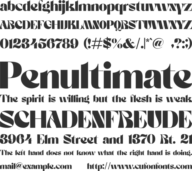 RICHIESCHICHUE font preview