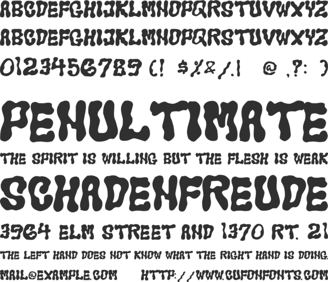 LEQUA HYPER font preview