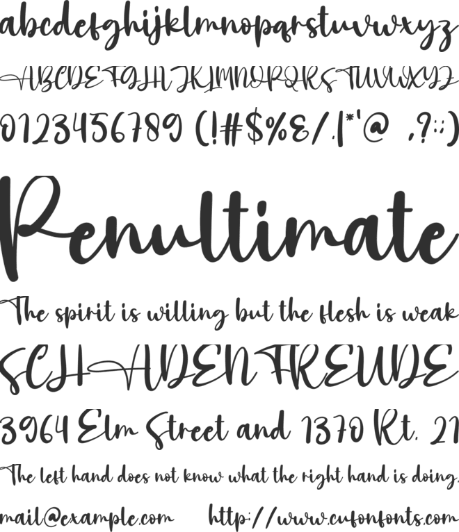 Comrade font preview