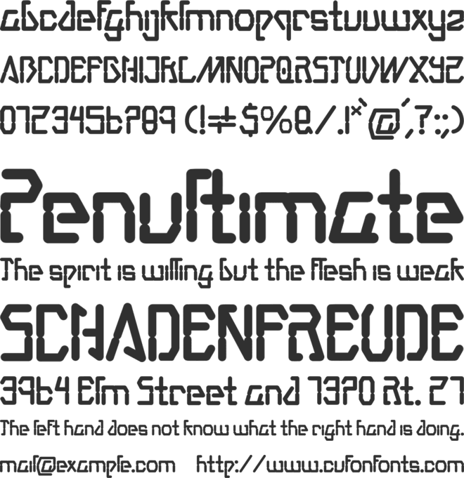 Maximen font preview