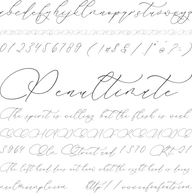 Andaluse Selioth font preview