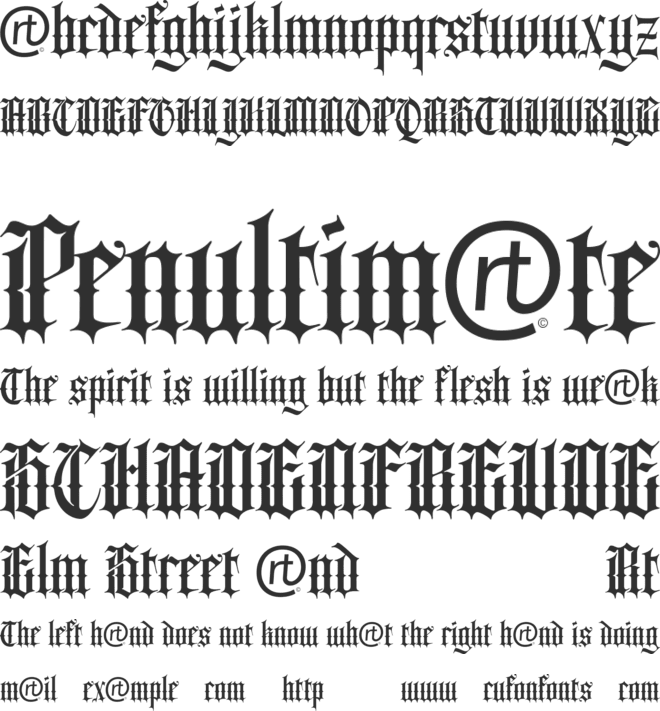 Bhilligod font preview