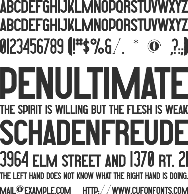 Seine font preview