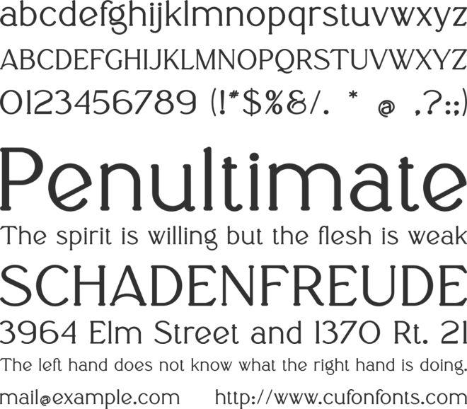 Djuna font preview