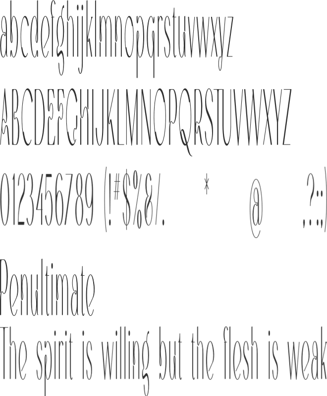 Fajra font preview