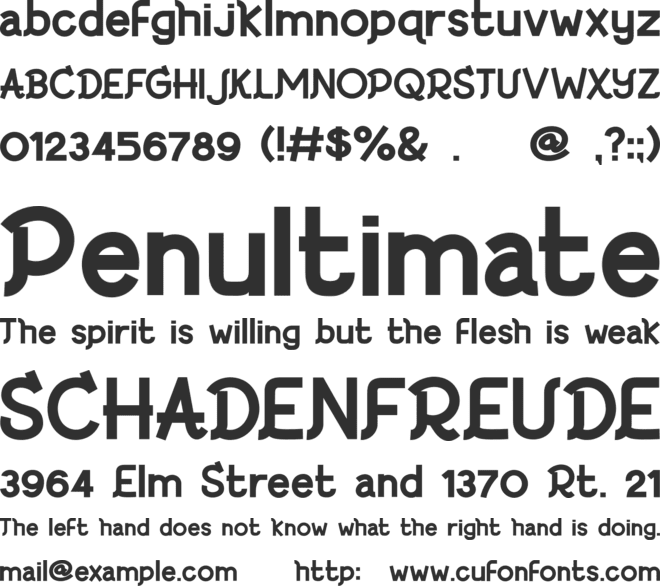 Rato font preview