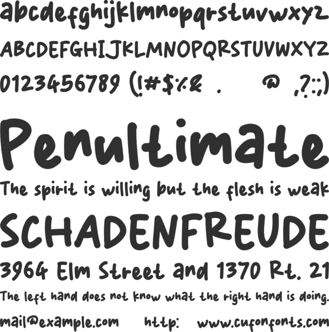 The Sociality font preview